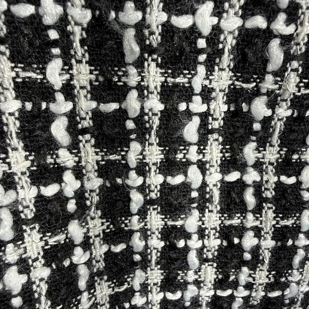 Miami Black & White Sheath Mini Dress WMN Small Y2K Preppy City Girl Tweed NWT - Picture 2 of 14